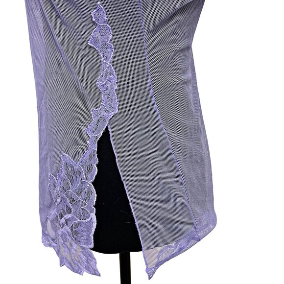 Victoria Secret Mesh Babydoll Lingerie Floral Dress Lace Nightgown Sexy Top XS - Picture 8 of 10
